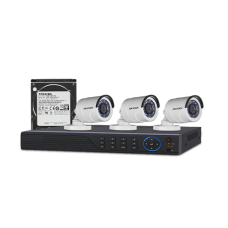 HIKVISION 3 unit 1080P night vision security cc camera Package