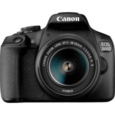 Canon EOS 2000D Digital SLR Camera with EF-S 18-55 mm f/3.5-5.6 IS II Lens (No Warranty)