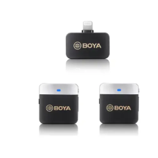 Boya BY-M1V6 2.4GHz Dual Channel Wireless Microphone System For IOS Device