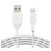 Belkin BOOST CHARGE Braided Lightning to USB-A Cable 15 cm (CAA002bt0MWH )