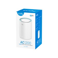 Cudy M1300 AC1200 Mbps Gigabit Dual-Band Mesh Wi-Fi 5 System (1-Pack)