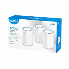 Cudy M1300 AC1200 Mbps Gigabit Dual-Band Mesh Wi-Fi 5 System (3-Pack)