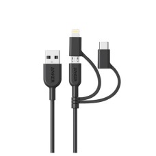 Anker A8436 PowerLine ll 3 in 1 Lightning Charging Cable