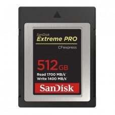 SanDisk Extreme Pro CFexpress 512GB 1700 MB/s Compact Flash Memory Card (SDCFE-512G-GN4NN)