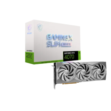 MSI GeForce RTX 4070 GAMING X SLIM WHITE 12G GDDR6X Graphics Card