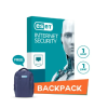 ESET Internet Security Single User for 1 Year with a Free ESET Backpack