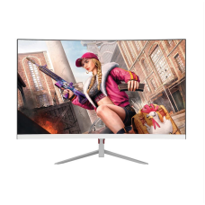 PC Power PCG24F180CW 23.8 Inch FHD Display HDMI DP White Curved Gaming Monitor