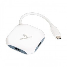 Micropack MDC 4A HUB White (Usb Type C to 4 Port USB 3.0)