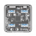 Orico MH4U-U3 4 Port USB 3.0 Transparent HUB