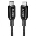 Anker Powerline+ II 3 ft USB C to Lightning Apple MFi Certified Cable (A8652)