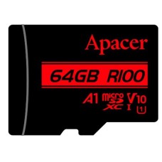 Apacer R100 MicroSDHC/SDXC UHS-I U1 V10 64GB Class10 Memory Card without Adapter