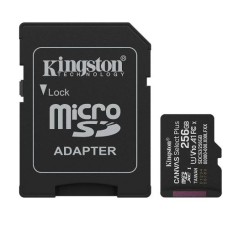 Kingston Canvas Select Plus 256GB MicroSD UHS-I U1 Class 10 A1 V10 Memory Card with Adapter
