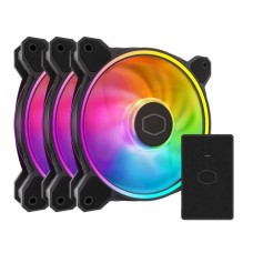 Cooler Master MasterFan MF120 Halo2 ARGB (3xFAN) 120mm Black Casing Cooling Fan